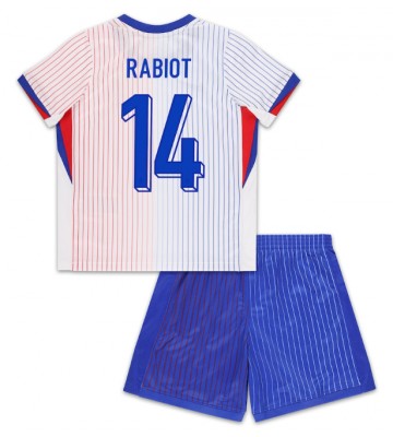 Frankrig Adrien Rabiot #14 Udebanesæt Børn EM 2024 Kort ærmer (+ korte bukser)